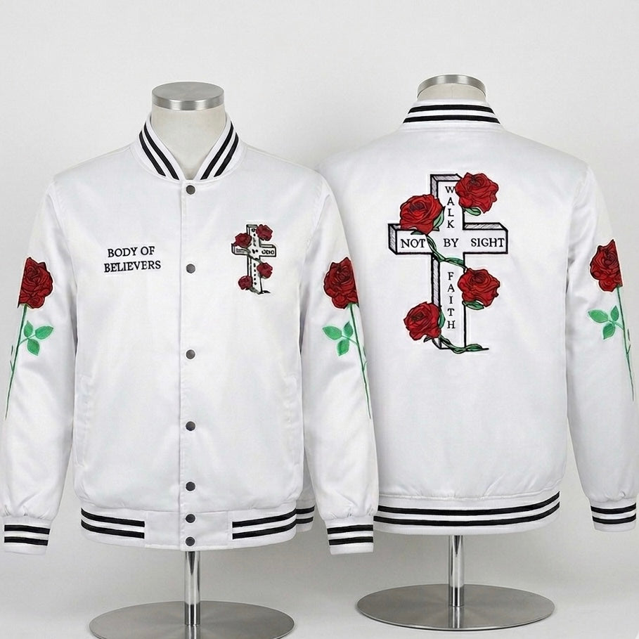 Conviction Varsity Jacket (White Edition)