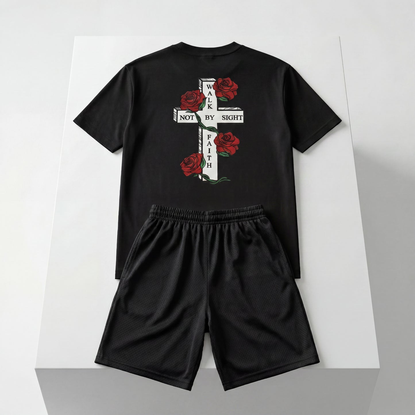 The "Summer Revival" Heavyweight Short Set – Black