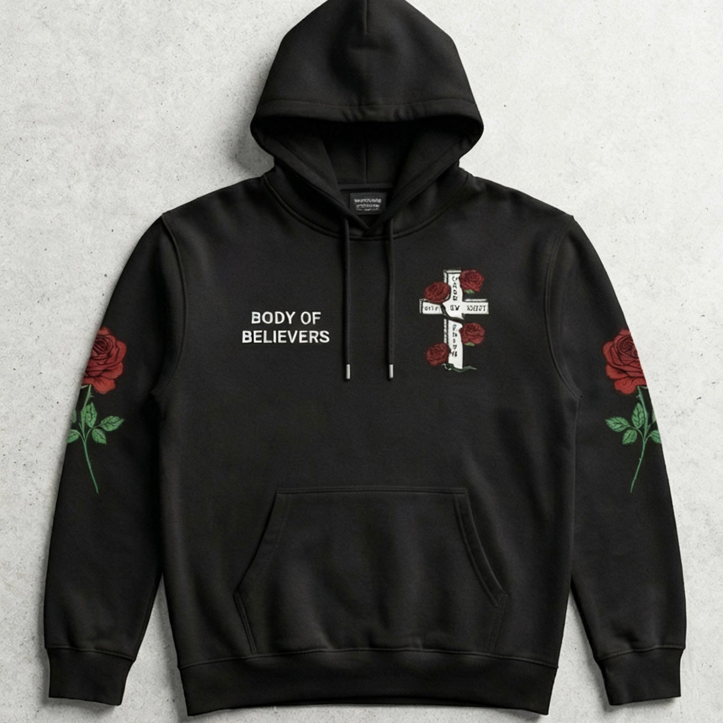 Premium Summer Revival Hoodie – Midnight Black