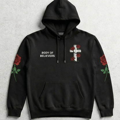 Premium Summer Revival Hoodie – Midnight Black