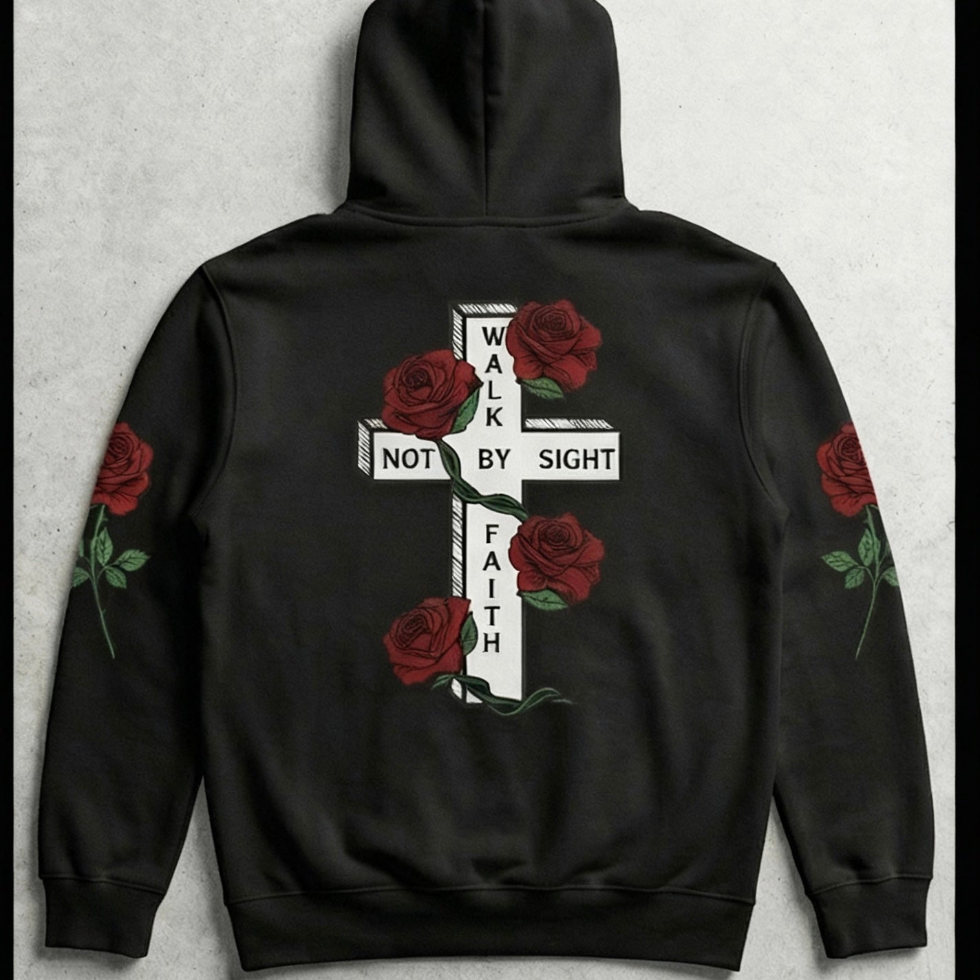 Premium Summer Revival Hoodie – Midnight Black